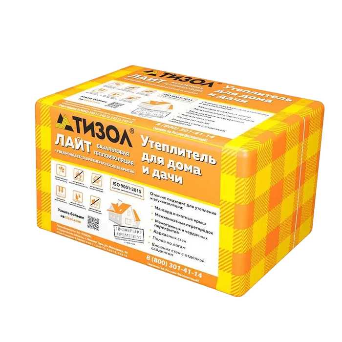 Утеплитель Тизол Euro-ЛАЙТ 30 150х500х1000